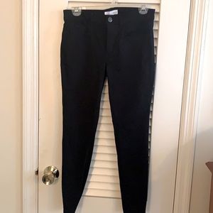 Loft Black Velvety Skinny Jeans